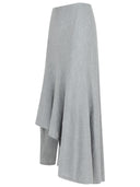 Khaite 'Miranda' Grey Wool Skirt
