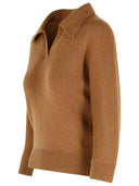 Khaite 'Herve' Brown Cashmere Sweater