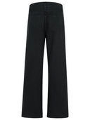 Khaite 'Bonnie' Black Cotton Jeans