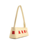 Marni 'Museo Baguette' Cream Lear Bag