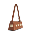Marni Museo Baguette Bag In Brown Lear