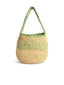 Marni Small 'Nassa' Bag en Raffia naturel vert