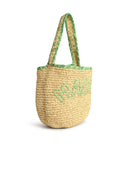 Marni Small 'Nassa' Bag en Raffia naturel vert