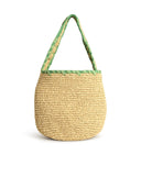 Marni Small 'Nassa' Bag en Raffia naturel vert