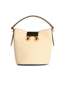 Marni Medium 'Trunkaroo' White Lear Shoulder Bag