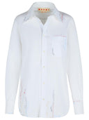 Camisa de algodón blanco marni