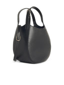 Longchamp 'Le Foulonné' S Black Lear Bag