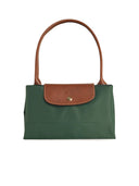 Longchamp „Le Pliage Original” L torba w języku angielskim zielonym poliamidem