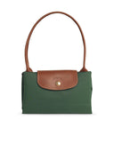 Longchamp 'le pliage original' M Bolsa en poliamida verde inglés