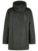 Barbour 'Bedale'짙은 녹색 왁스면 파파