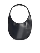 Coperni Medium Soft 'Swipe' Black Lear Bag
