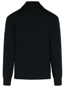 C.P. Company 'Lens' Black Virgin Wool Blend Turtleneck Sweater