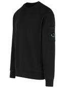 C.P. Company 'Brushed' Black Cotton Sweatshirt