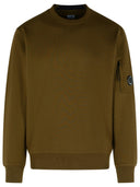 C.P. Company 'Raised' Green Cotton Sweatshirt