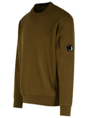 C.P. Company 'Raised' Green Cotton Sweatshirt