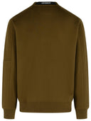 C.P. Company 'Raised' Green Cotton Sweatshirt