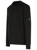 C.P. Company 'Raised' Black Cotton Sweatshirt