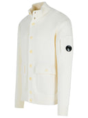 C.P. Grs 'GRS' witte wollen blend trui
