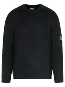 C.P. Company 'Full Rib' Black Cotton Blend Sweater