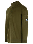 C.P. Company 'Grs' Green Wool Blend Sweater