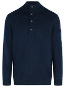 C.P. Company 'Grs' Navy Wool Blend Sweater