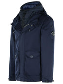 C.p. Företagets marin Polyester Blend Hooded Jacket