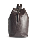 Dries Van Noten Brown Lear Backpack