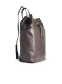 Dries Van Noten Brown Lear Backpack