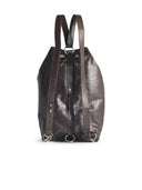 Dries Van Noten Brown Lear Backpack