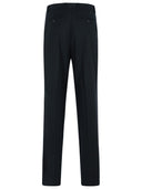 Dries Van Noten 'Penrud' Straight Black Wool Pants