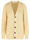 Golden Goose Cardigan en coton beige