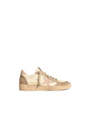 Golden Goose 'Ball Star' White Lear Sneakers