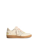 Golden Goose 'Ball Star' White Lear Sneakers