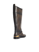 Golden Goose 'Charlie' Dark Brown Lear Boots