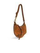 ISABEL MARANT 'OSKAN MOON' Bolsa de coñac de gamuza