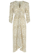 Isabel Marant 'albini' 'ecru' zijden jurk