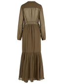 Isabel Marant Etoile Briane' Khaki Viscose Dress