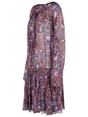 Isabel Marant Etoile 'Bess' Wine Colored Viscose Dress