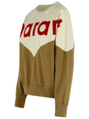 Isabel Marant Etoile 'Khaki Houston' Dark Cotton Blend Sweatshirt