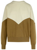 Isabel Marant Etoile 'Khaki Houston' Dark Cotton Blend Sweatshirt