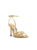 Jimmy Choo '1998 Leo 100' Gold Lear Sandals