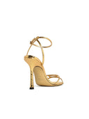 Jimmy Choo '1998 Leo 100' Gold Lear Sandals