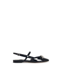 Jimmy Choo 'Belinda Sb Flat' Black Lear Ballet Flats