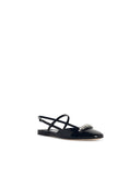 Jimmy Choo 'Belinda Sb Flat' Black Lear Ballet Flats