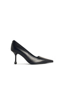 Jimmy Choo 'Ixia 80' Black Nappa Lear Pumps