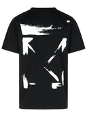 Off White 'Brush Arrow' Black Cotton T Shirt