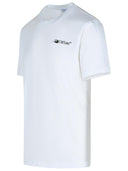 Uit wit 'inkt pijl' wit katoenen t -shirt