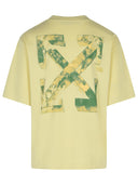 オフホワイト「曇り矢」アイボリーコットンTシャツ
