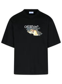 Off White 'Paint Arrow' Black Cotton T Shirt