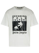 Palm Angels 'december Palmcultuur 'wit katoenen t -shirt